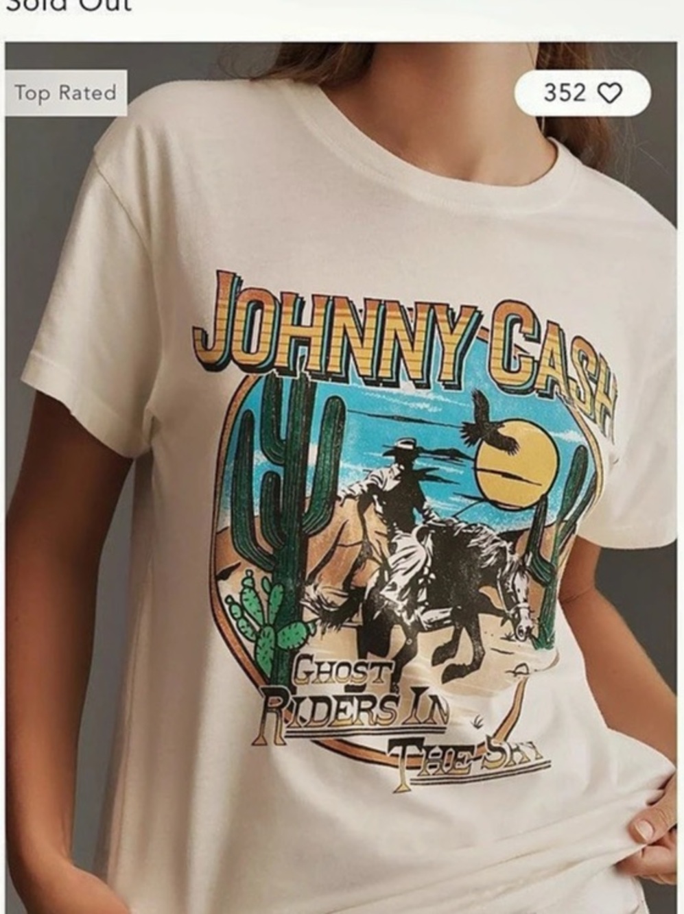 Letluv Johnny Cash Graphic Tee Graphic Tee Size Large